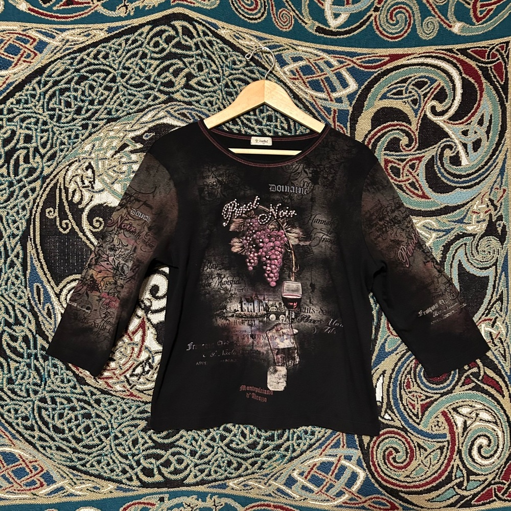 Cactus Wine 3/4 Sleeve Top
